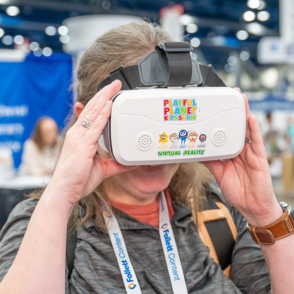 TLA 2025 Attendee With VR Goggles