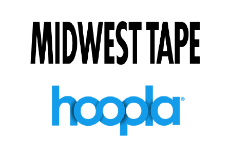 Midwest Tape and hoopla logos