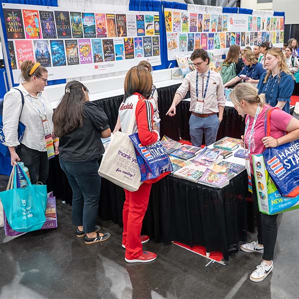 TLA 2026 exhibit booth with attendees