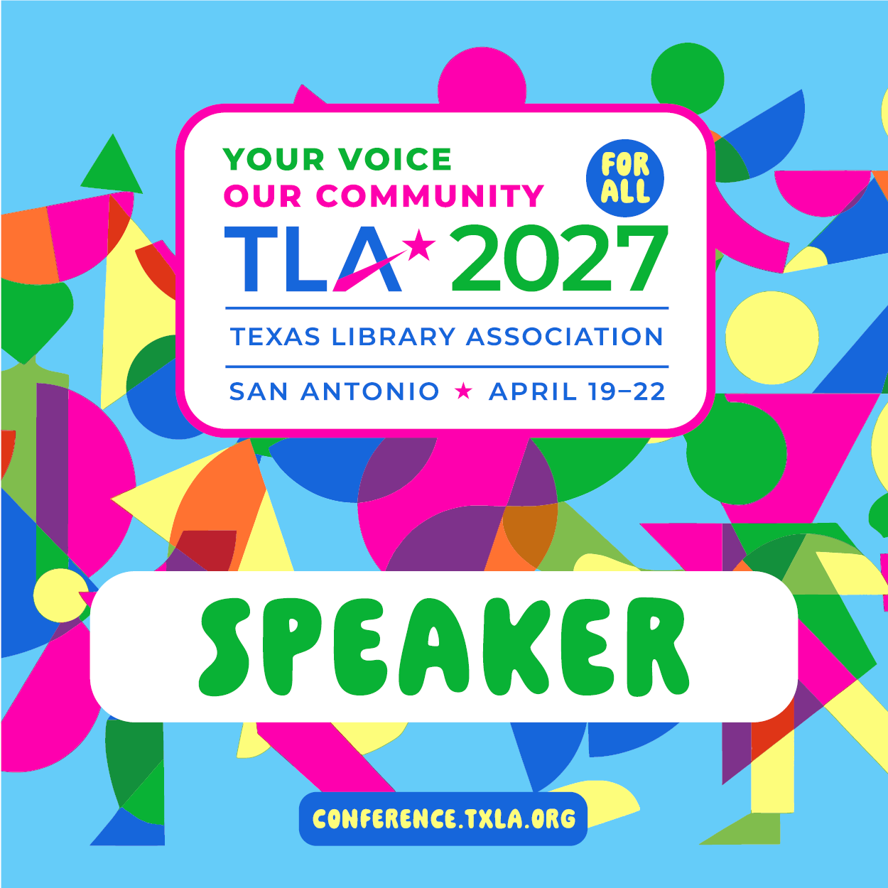 TLA 2027 Annual Conference-Speaker Web Badge